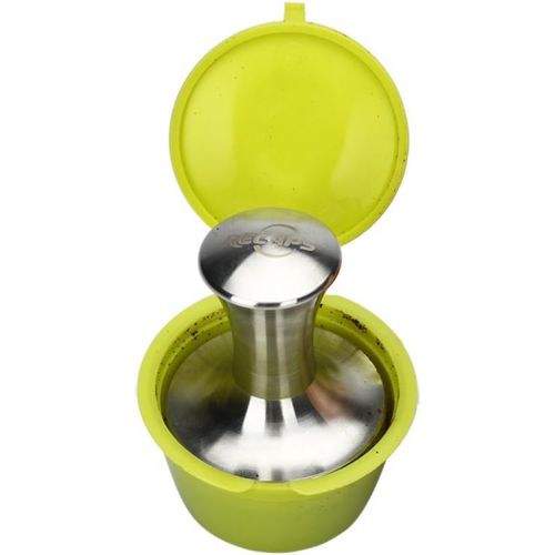  RECAPS Edelstahl Espresso Kaffee Tamper Fuellung Werkzeug Kompatibel Mit Dolce Gusto Maschine wiederverwendbare nachfuellbare Kapseln 41 mm