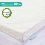 [아마존 핫딜] RECCI 3-Inch Memory Foam Mattress Topper TwinXL, Pressure-Relieving Bed Topper, Memory Foam Mattress Pad with Bamboo Viscose Cover - Removable&Washable,CertiPUR-US(Twin XL Size)