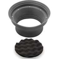 Recoil SPB65 Foldable Silicone 6.5” Car Speaker Baffle Kits with Egg Crate Foam for Sound Quality Improvement and Speaker Protection One Pair (6.5”)