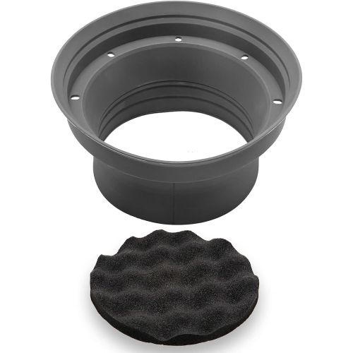  Recoil SPB65 Foldable Silicone 6.5” Car Speaker Baffle Kits with Egg Crate Foam for Sound Quality Improvement and Speaker Protection One Pair (6.5”)