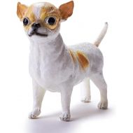 RECUR Toys Chihuahua Figure Toys, Soft Hand-Painted Skin Texture Pet Dog Toys for Kids & Dog Lovers-1:2 Scale Realistic Design Replica 5.12inch, Ideal Doll Gift for Collectors, Boy