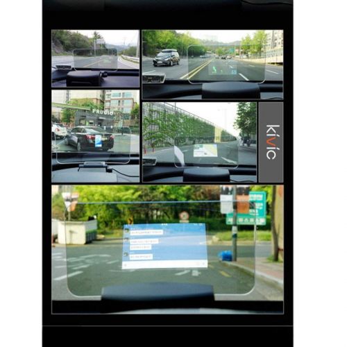  KIVIC Kivic HUD 2nd Generation Head Up Display - Stay Connected Smartphone of iOS & Android with Time, Vehicle Speed, Text Message, Incoming Calls, Various Map through Your Windshield -