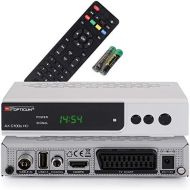 RED Opticum Opticum AX C100s HD DVB C Digital Kabel Receiver (HDTV, DVB C, HDMI, SCART, PVR, USB) silber