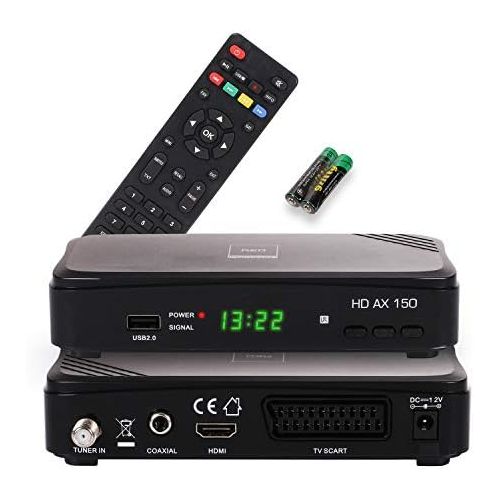  RED Opticum Opticum AX HD 150 HDTV Satellitenreceiver (PVR ready, Full HD 1080p, HDMI, USB, Scart, 12 Volt, ideal auch fuer Camping)