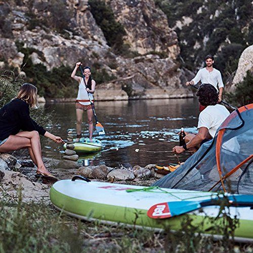  RED Paddle 2018 Red Paddle Co VOYAGER 132 Inflatable SUP Package with Roller Pack, Titan Pump, Phone Case, Fin, Gauge