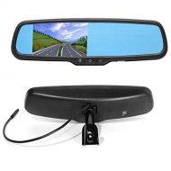 [아마존베스트]RedWolf REDWOLF 4.3 Interior Rear View Backup Mirror Monitor Anti-glare Replacement W/ Dual Channel Fit Ford F150 2004-2014, F250/350 04-2015, Toyota Tacoma 2011-2015, Corolla 2008-2014, R