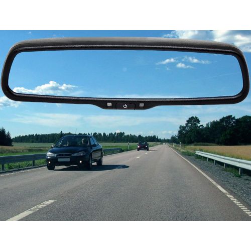  [아마존베스트]RedWolf REDWOLF 4.3 Interior Rear View Backup Mirror Monitor Anti-glare Replacement W/ Dual Channel Fit Ford F150 2004-2014, F250/350 04-2015, Toyota Tacoma 2011-2015, Corolla 2008-2014, R