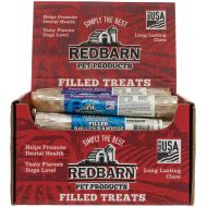 REDBARN Peanut Butter Filled Rolled Rawhide Dog Chew, 24 Count, 2 Pack
