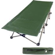 REDCAMP Oversized camping cots for adults 500lbs,33'' Extra Wide Tall Sleeping Cots Heavy Duty, XL Cots Portable for Outdoor Indoor Office, Green