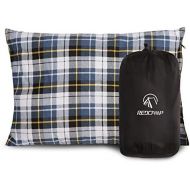 [아마존베스트]REDCAMP Small Camping Pillow Lightweight and Compressible, 1PC/2PCS Flannel Travel Pillow with Removable Pillow Cover