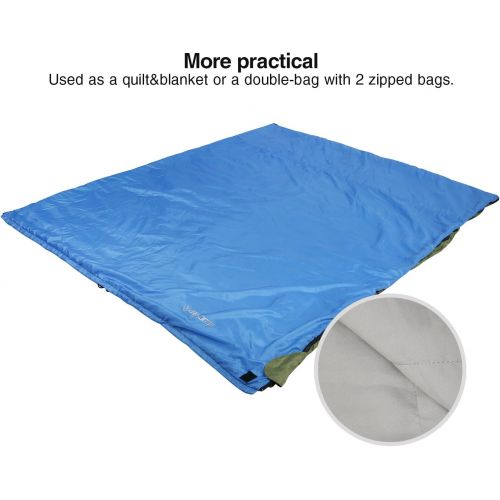  [아마존베스트]REDCAMP Ultra Lightweight Sleeping Bag for Backpacking, Comfort for Adults Warm Weather, with Compression Sack