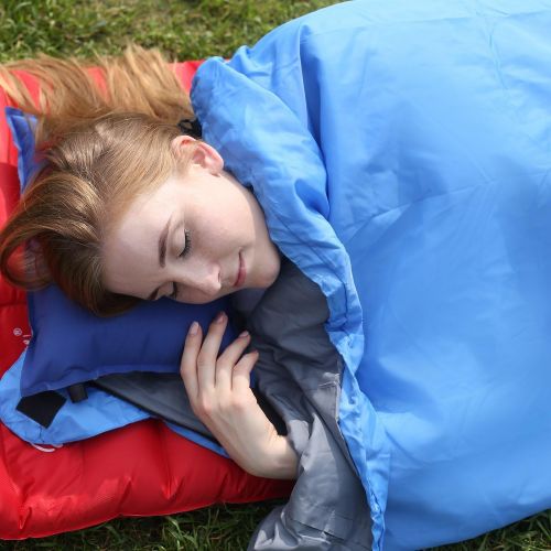  [아마존베스트]REDCAMP Ultra Lightweight Sleeping Bag for Backpacking, Comfort for Adults Warm Weather, with Compression Sack