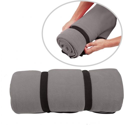  [아마존베스트]REDCAMP Fleece Sleeping Bag Liner for Adult Warm or Cold Weather, 75 Long Full Sized Zipper Camping Blanket for Outdoor Indoor Used with Sack