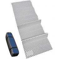 REDCAMP Closed Cell Foam Camping Sleeping Pad, 22 Wide Lightweight Folding Camping Pad for Hiking Backpacking, 72x22x0.75, Blue/Grey