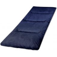 REDCAMP Cot Pads for Camping, Soft Comfortable Cotton Sleeping Cot Mattress Pad 75x29, Grey and Navy Blue