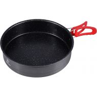 REDCAMP Small Nonstick Camping Frying Pan with Folding Handle, 9Camping Skillet Pan Portable for Hiking, Outdoor, Camping and Picnic
