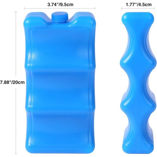  REDCAMP Reusable Ice Pack for Coolers, 2/4 PCS Long Lasting Freezer Packs for Lunch Box Picnic Camping Beach