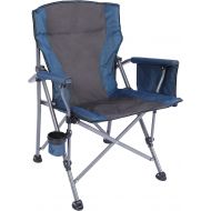 REDCAMP Oversized Folding Camping Chairs for Adults Heavy Duty 500lb, Sturdy Steel Frame Portable Outdoor Sport Chairs with High Back and Hard Arms,New Blue