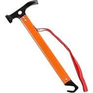 REDCAMP Aluminum Camping Hammer with Hook, 12 Portable Lightweight Multi-Functional Tent Stake Hammer for Outdoor,Black/Red/Orange/Blue