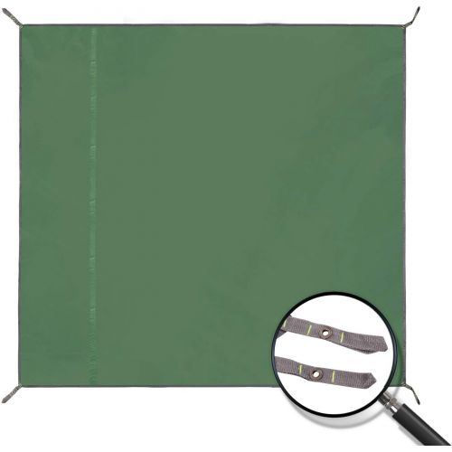  REDCAMP Waterproof Camping Tarp Lightweight to Cover Sun or Rain, Large Compact Tent Tarp Footprint for Ground or Under Tent