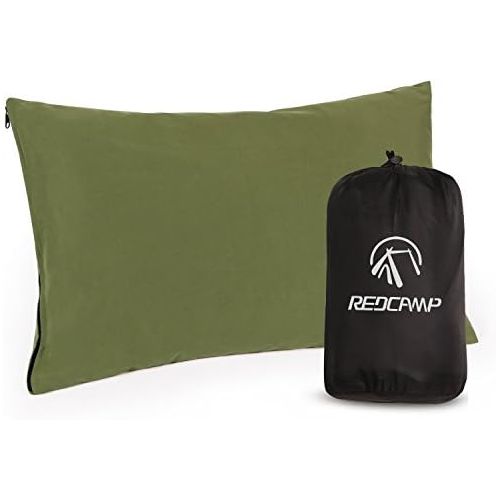  REDCAMP Small Camping Pillows for Sleeping, Cotton Ultralight Compressible Camp Pillow for Backpacking Hiking Outdoor Traveling