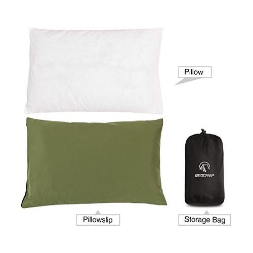  REDCAMP Small Camping Pillows for Sleeping, Cotton Ultralight Compressible Camp Pillow for Backpacking Hiking Outdoor Traveling