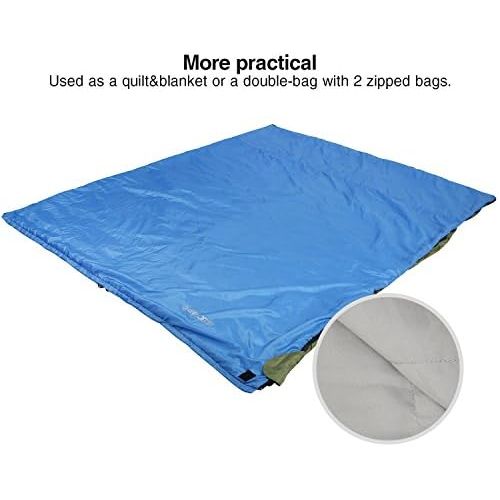  REDCAMP Ultra Lightweight Sleeping Bag for Backpacking, Comfort for Adults Warm Weather, with Compression Sack