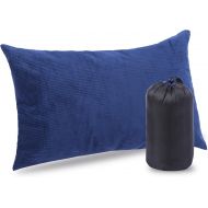 REDCAMP Small Camping Pillows for Sleeping, Cotton Ultralight Compressible Camp Pillow Portable for Backpacking Hiking Outdoor Traveling, Blue