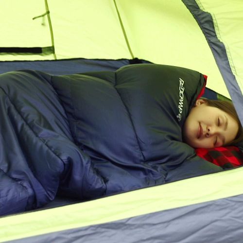  REDCAMP Cotton Flannel Sleeping bags for Camping, 41F5C 3-4 season Warm and Comfortable, Envelope Blue with 234lbs filling (75x33)