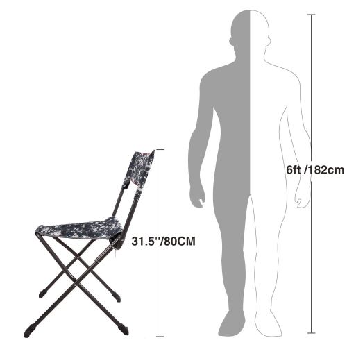  REDCAMP Lightweight Tripod Camping Chair with Back, 2-Pack/5-Pack Folding Portable Tripod Seat Stool with Shoulder Strap, Perfect for Outdoor Traveling