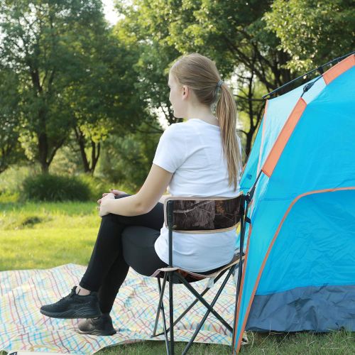  REDCAMP Lightweight Tripod Camping Chair with Back, 2-Pack/5-Pack Folding Portable Tripod Seat Stool with Shoulder Strap, Perfect for Outdoor Traveling