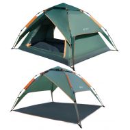 REDCAMP 2-4 Person Instant Tent for Camping, Waterproof Automatic Popup Tent 3 Season for Family Outdoor Backpacking Travel