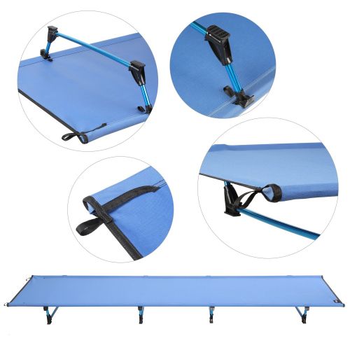  REDCAMP femor Camping Cot, Lightweight Collapsible Camping Bed, Aluminium Alloy Military Folding Cot for Outdoor Backpacking.