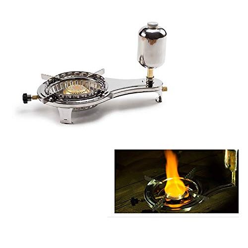  REDCAMP LI-GELISI Alcohol Gasifier Camping Stove Stainless Steel Backpacking Stove Burning Stoves for Picnic BBQ Camp Hiking