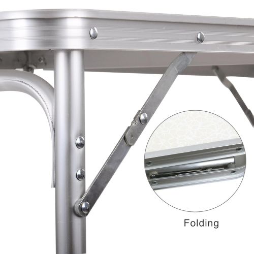  REDCAMP Portable Height Adjustable Aluminum Folding Camping Table FT-ACFT1