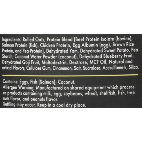  Redcon1 - MRE Real Whole Food - Chicken Protein, Salmon Protein, Oatmeal Powder & Dehydrated Sweet Potato - Real Whole Food Protein Powder Meal Replacement (Blueberry Cobbler, 7.15