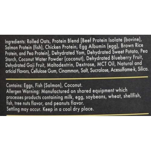  Redcon1 - MRE Real Whole Food - Chicken Protein, Salmon Protein, Oatmeal Powder & Dehydrated Sweet Potato - Real Whole Food Protein Powder Meal Replacement (Blueberry Cobbler, 7.15