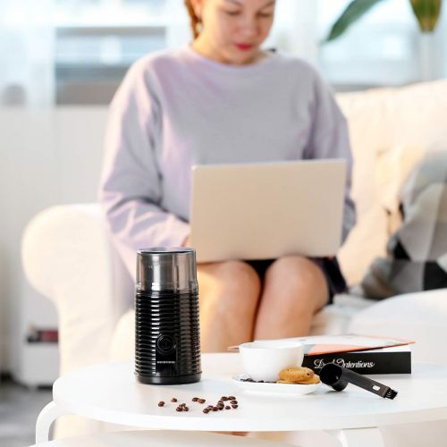  [아마존베스트]REDMOND Electric Coffee Grinder, Coffee Bean & Spice Grinder with 2.8 OZ Large Capacity Removable Cup, Stainless Steel Blade and 2-in-1 Cleaning Brush, 160W, Black, CG004