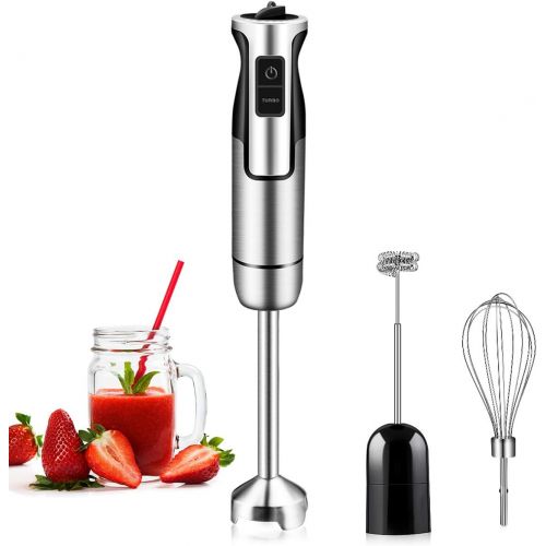  [아마존베스트]REDMOND Immersion Hand Blender, 3-in-1 8-Speed Stick Blender with Milk Frother, Egg Whisk for Smoothies, Coffee Milk Foam, Puree Baby Food, Sauces and Soups, HB004