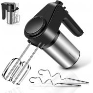 [아마존베스트]REDMOND Hand Mixer, 6-Speed Electric Hand Mixer with Turbo Handheld Kitchen Mixer Includes Beaters, Dough Hooks and Storage Bracket, Black, HM012