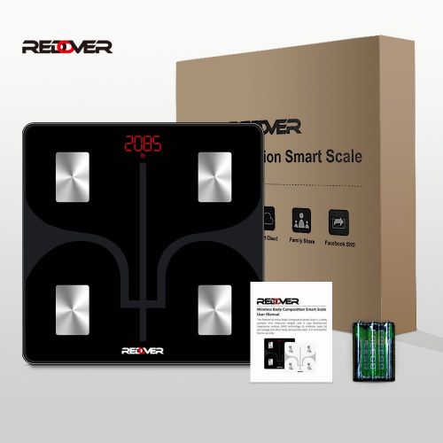  REDOVER-Bluetooth Body Fat Scale with Free IOS and Android App, Smart Wireless Digital...