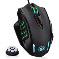 [아마존베스트]Redragon M908 Impact RGB LED MMO Mouse USB Laser Gaming Mouse with 12400 dpi, High Precision, 18 Programmable Side Buttons, Ergonomic Design, Black