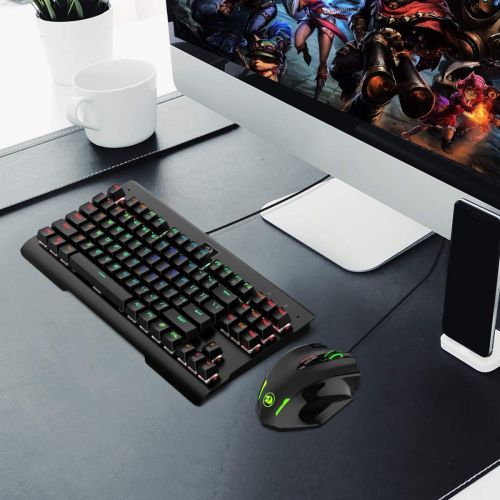  [아마존베스트]Redragon M908 Impact RGB LED MMO Mouse USB Laser Gaming Mouse with 12400 dpi, High Precision, 18 Programmable Side Buttons, Ergonomic Design, Black