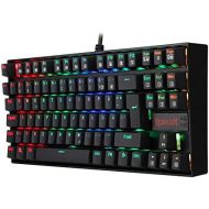 [아마존베스트]Redragon K552 Mechanical Gaming Keyboard 60% Mini TKL Keyboard with Red Switch 87 Keys for PC Gaming (RGB Illuminated - DE QWERTZ)