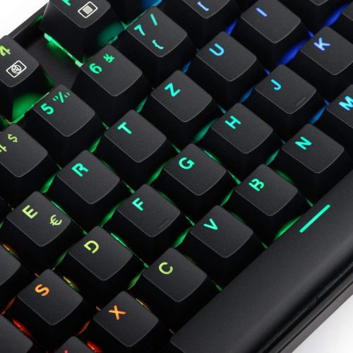  [아마존베스트]Redragon K552 Mechanical Gaming Keyboard 60% Mini TKL Keyboard with Red Switch 87 Keys for PC Gaming (RGB Illuminated - DE QWERTZ)