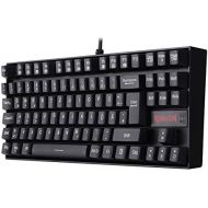 [아마존베스트]Redragon K552 Mechanical Gaming Keyboard 60% Mini TKL Keyboard with Red Switch 87 Keys for PC Gaming (Without Lighting - German QWERTZ)