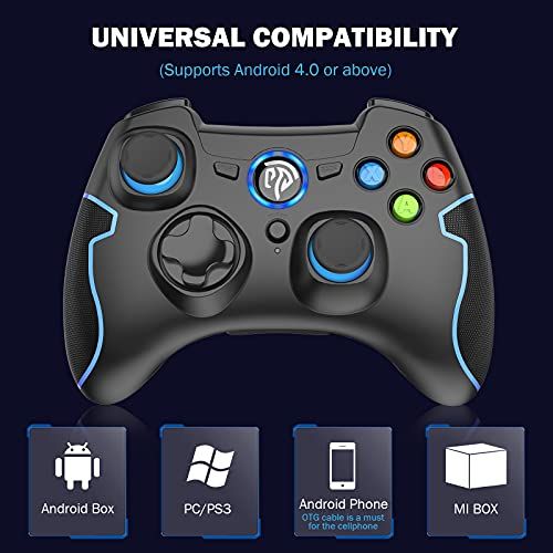  [아마존베스트]REDSTORM Wireless PC Controller 2er-Pack, USB Controller Windows Gamepad mit Dual Vibration, Turbo-Funktion, fuer PS3/ Android / Windows