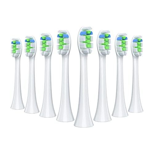  REDTRON Toothbrush Heads Compatible with Philips Diamond Clean Electric Toothbrush, Pack of 8 Attachments Works with Replacement Brushes Plaque Control, Gum Health, FlexCare, Healt