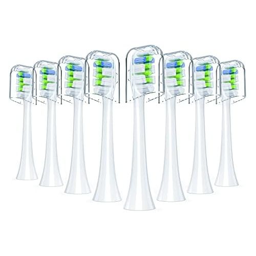  REDTRON Toothbrush Heads Compatible with Philips Diamond Clean Electric Toothbrush, Pack of 8 Attachments Works with Replacement Brushes Plaque Control, Gum Health, FlexCare, Healt