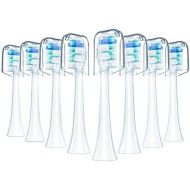 Redtron Pack of 8 Attachments for Philips Sonicare Toothbrush, Attachments Proresults, Also for Diamondclean, Flexcare, Easyclean, Powerup, Healthywhite, Medium Hardness